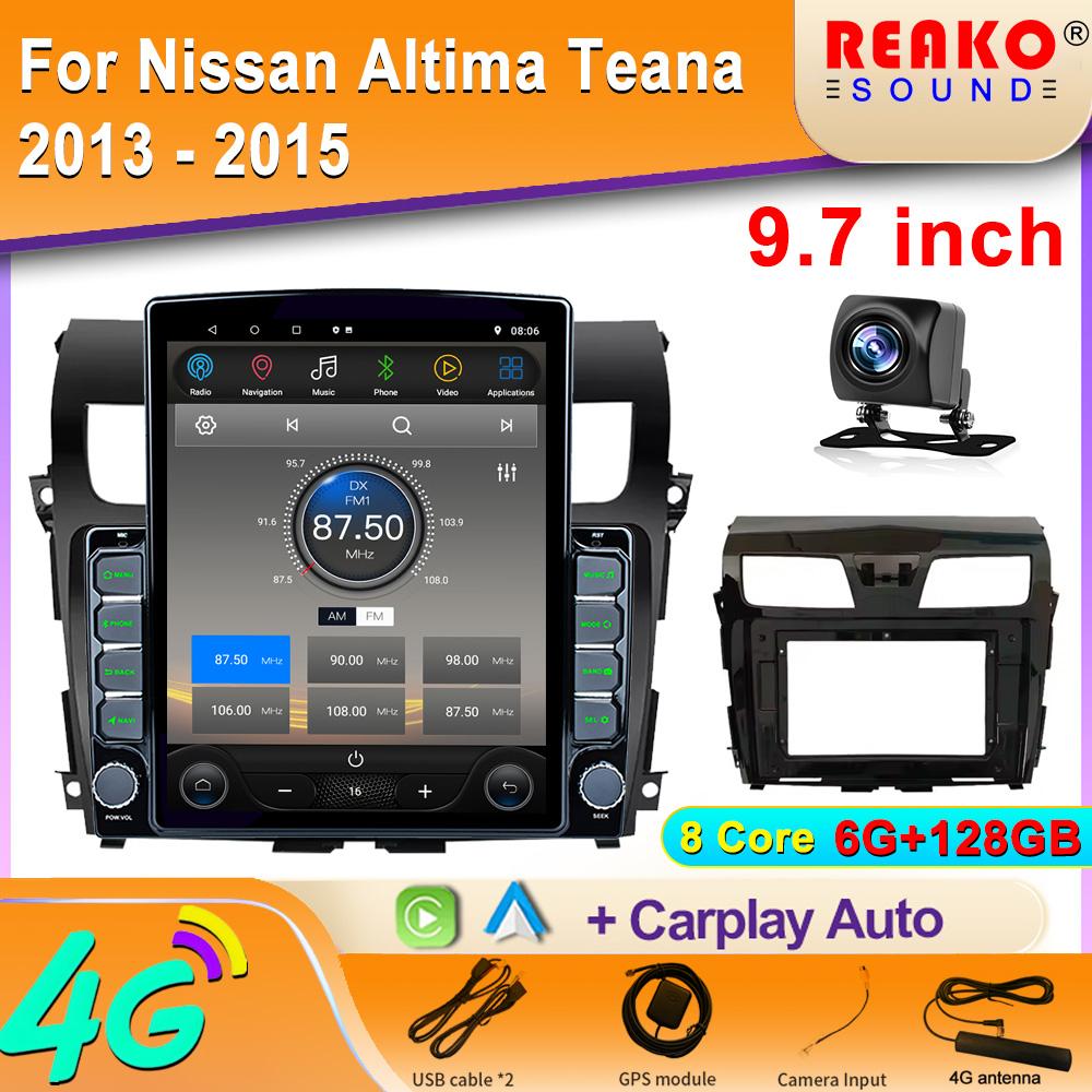 9.7" Vertical Style Tesla Screen Android Car Radio For Nissan Altima Teana 2013 2014 2015 Navigation GPS Multimedia Player