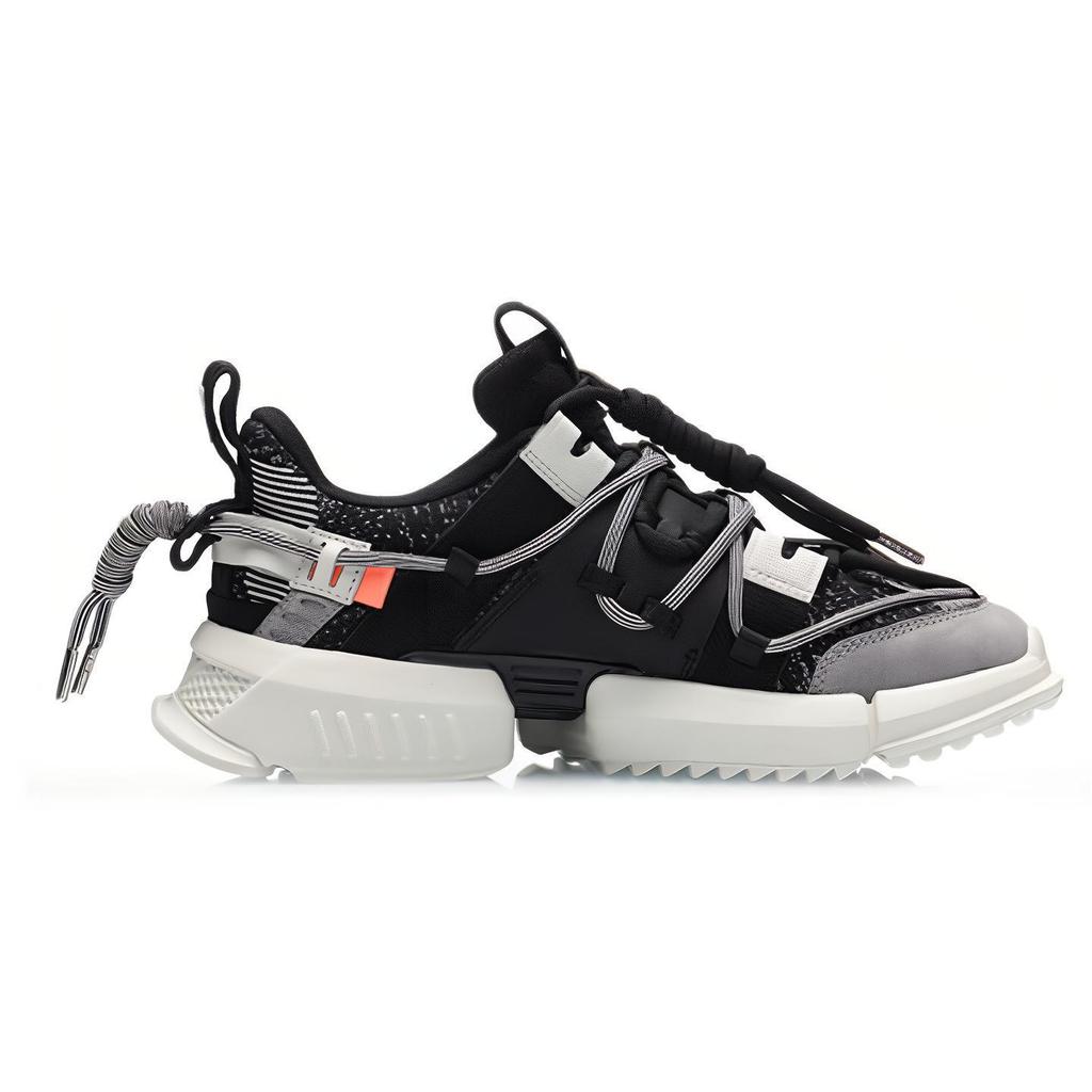 Li Ning Chunky Sneakers Women's Low Top Black/White AGLP088-3