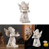 European Angel Candle Holder Resin Sculpture For Housewarming Party Gift Decor