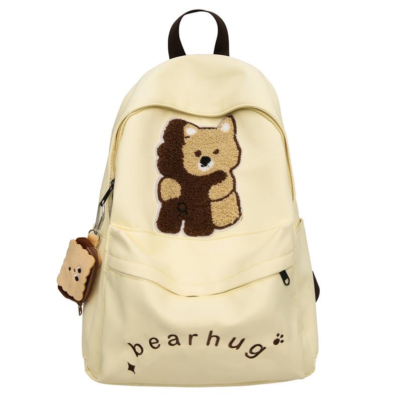 Zaino nuovo zaino ragazze medie grande capacità orsetto carino zaino scuola elementare semplice versatile zaino scuola superiore