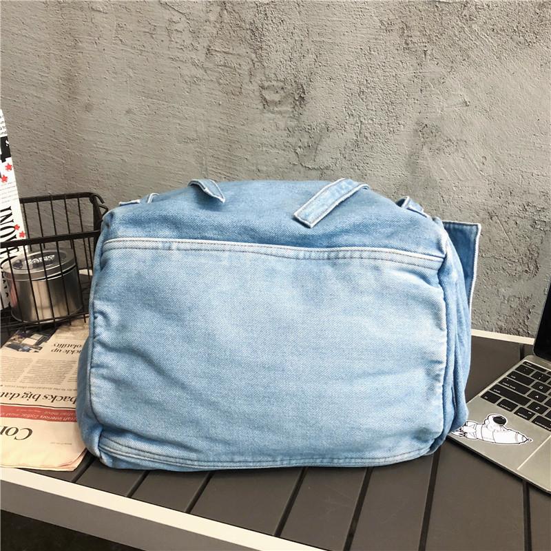 Dámská džínová crossbody taška Velkokapacitní taška přes rameno