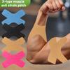 10pcs 10.5cmx7cm X-Type Muscle Anti Strain Patch Ankle Protector Patch Knee Marathon Basketball Thigh Run Support Outdoor Sports