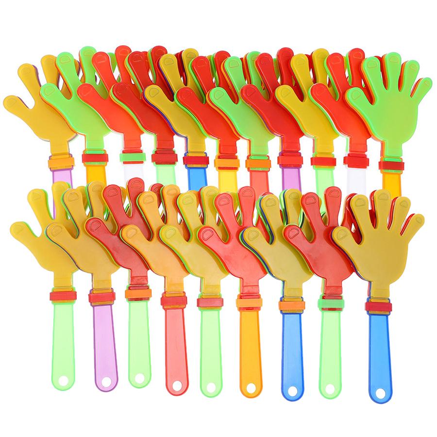 10pcs Plastic Hand Clappers Festive Noise Makers for Birthday Parties Sports Events & Celebrations Party Supplies Small Gifts