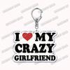 Custom I Love You My Fictional Boyfriend Awesome Girlfriend Keychain Emo Boys Hot Wife Mom Dad Key Ring Keychains Bf Gf Gifts