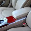 For Cadillac CTS 2008-13 Real Red Carbon Fiber Storage Box Cover Interior Trim