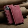 Für iPhone 13 mini Vintage Leder Flip Wallet Hülle mit RFID-blockierendem Kartenschlitz, Mattes Retro Folio Cover für Damen Herren (4 Farben)