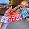Hello Kitty Keyboard Keychain Stress Relief Keyboard Keyring Kitty Fidget Toys Click Keychain Bag Accessories Hanging Pendant