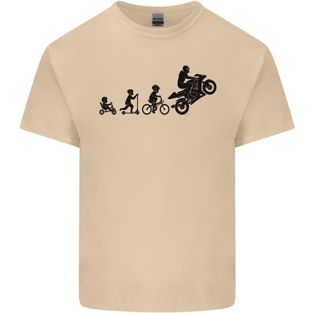 Motorbike Evolution Funny Biker Motorcycle Unisexs Light Cotton TShirt