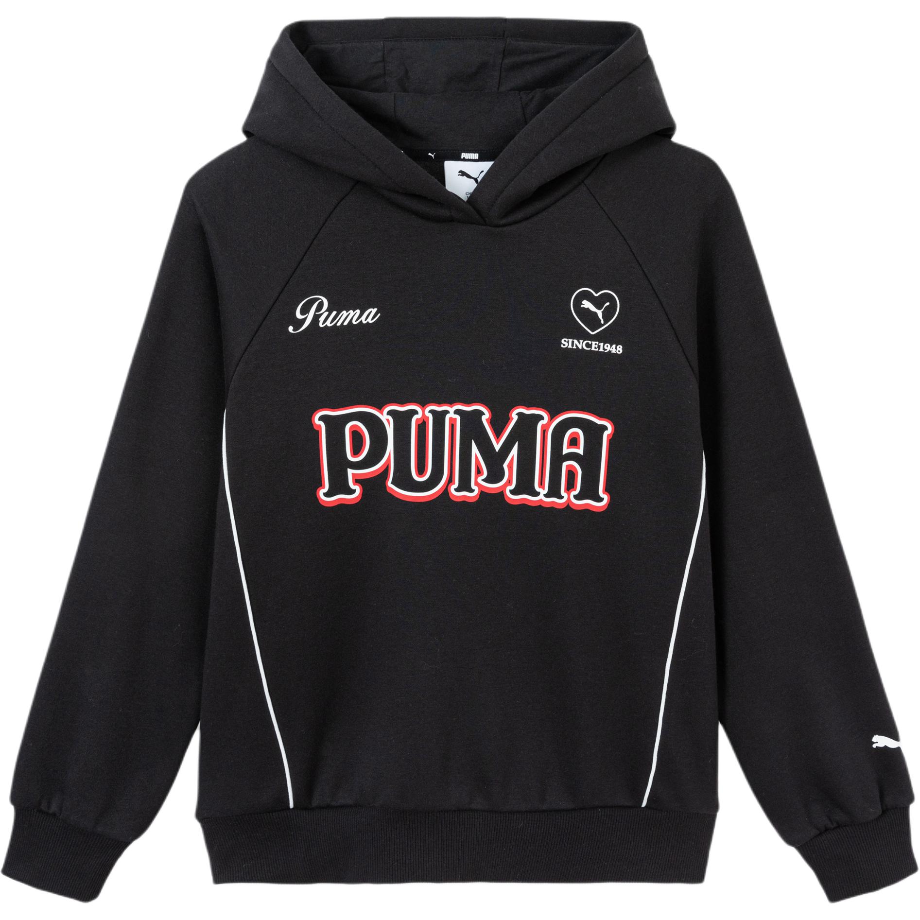 PUMA Kids Sweatshirts Hooded Thickened 353126121202-90001 110