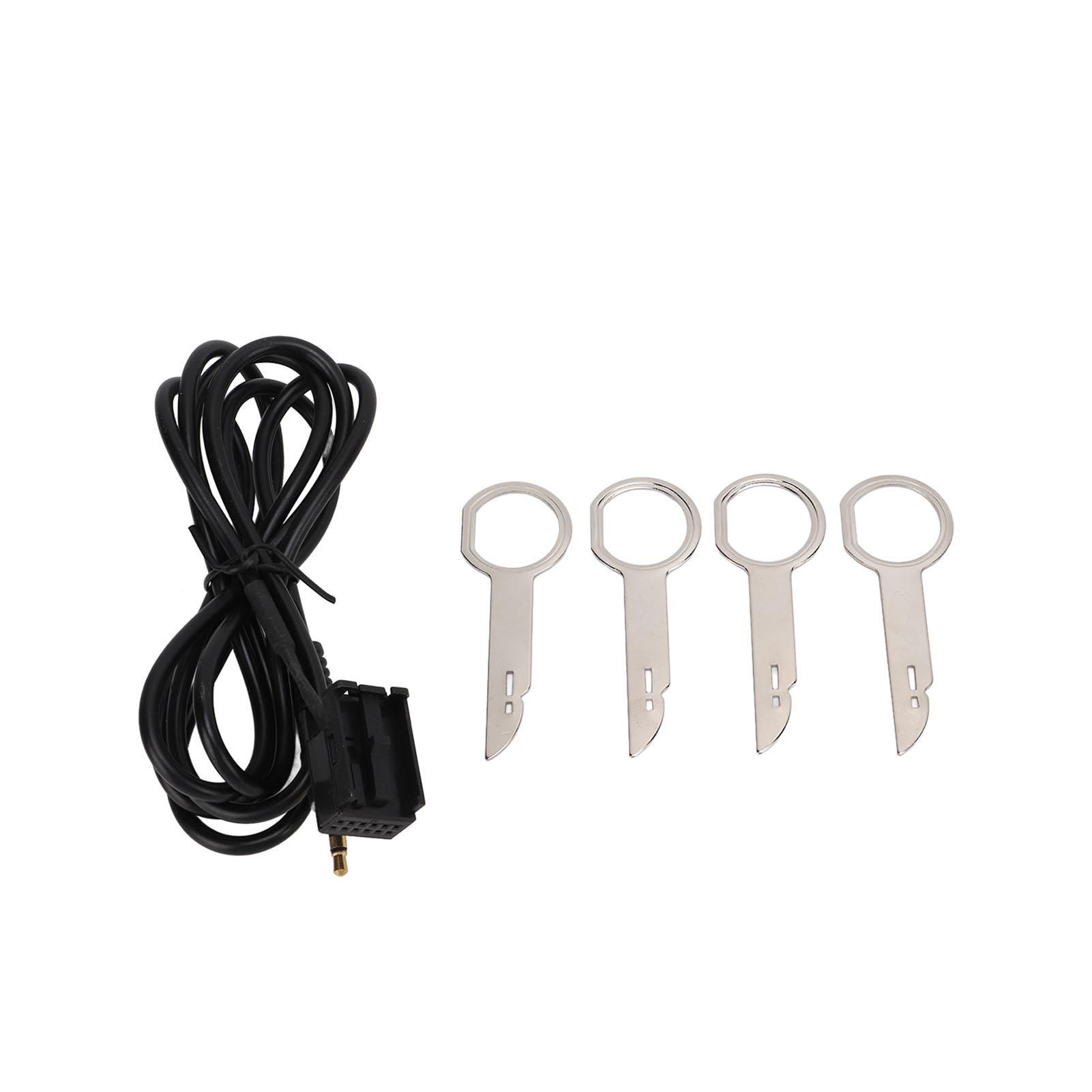 

Адаптер кабеля AUX 3,5 мм для аудиовхода с 4 инструментами для снятия, замена для Ford Fiesta Mondeo Focus