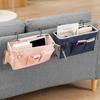 Large Capacity Storage Bag for Books and Remotes Cotton Linen Bedside Pocket Organizer Student Dormitory Accessories