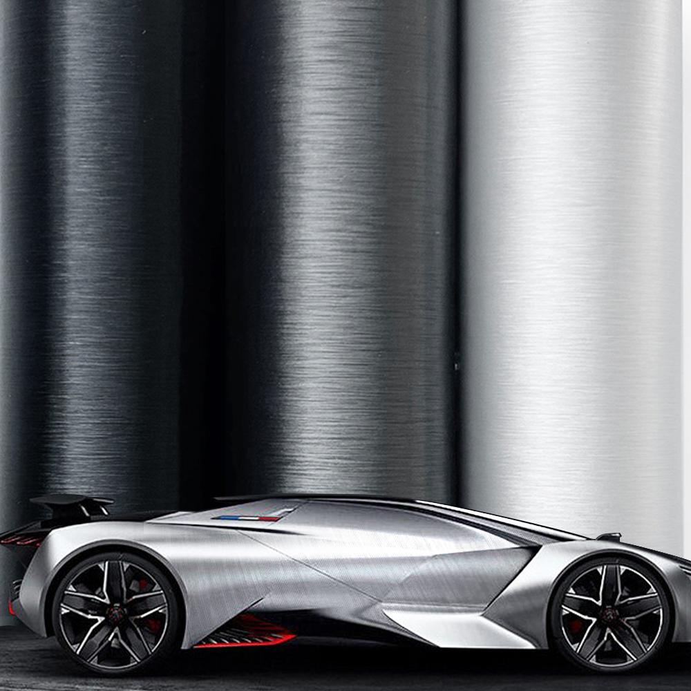 Vinyl Wrap Matt Brushed Aluminum Vinyl Wrap Film Waterproof PVC Foil Vehicle DIY Sticker Air Release Car Motorcycle Styling