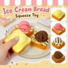 Anxiety Relief Ice Cream Bread Squeeze Toy Creative Slow Rebound Fidget Toy  Office Desk Toy