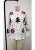 2026 Winter Snowflake Christmas Tree Print Women's Loose Knit Sweater