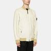 STONE ISLAND Ss24 Two-Way Zipper Fitted Long Sleeve Lightweight Windproof Wrinkled Soft Shell Jacket Men Jackets Almond-Beige 801541223-V0091