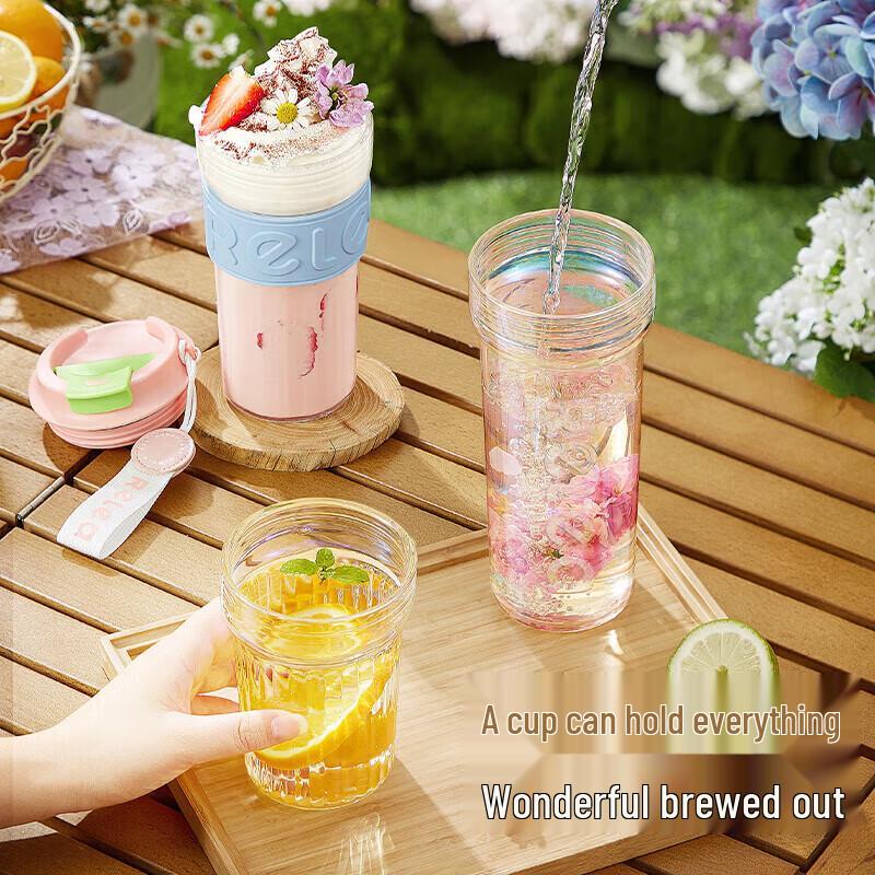 Wushengwu Portable Tea Infuser Glass Bottle