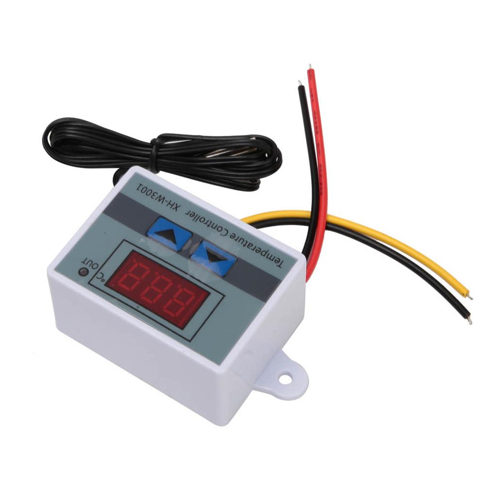 XHW3001 Temperature Controller Thermostat Switch with Waterproof Sensor Probe (24V 240W)