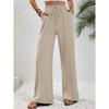 Women's Casual Comfortable Wide Leg Long Pants Solid Color Versatile