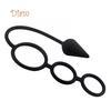 LOL Männer Zeitverzögerung Drei Ring Schwanz Penis Lock Anal Butt Plug Prostata Massager Sex Spielzeug