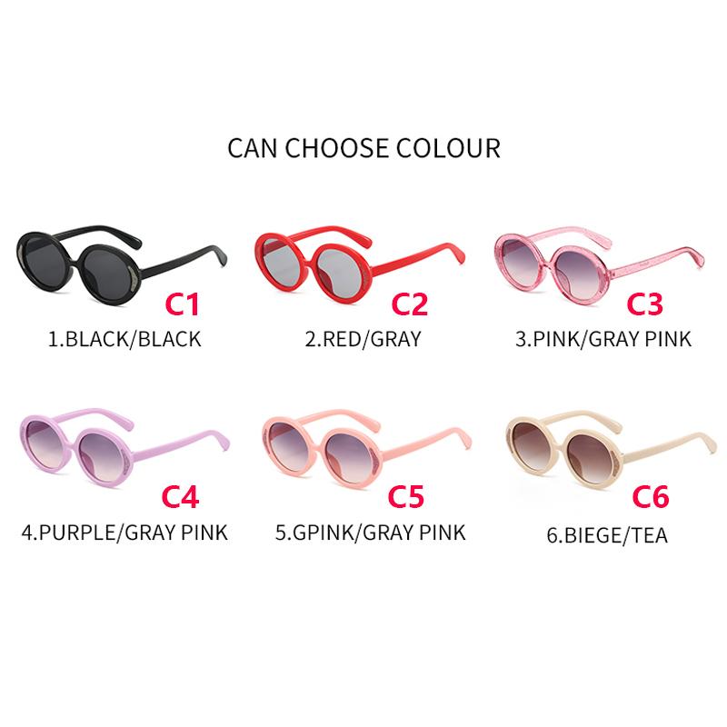 New Style Kids Sunglasses Fashion Style Round Sun Glasses Retro Style Trend Cute Boys Girls Eyeglasses Classic Sweet Children Sunglasses UV400
