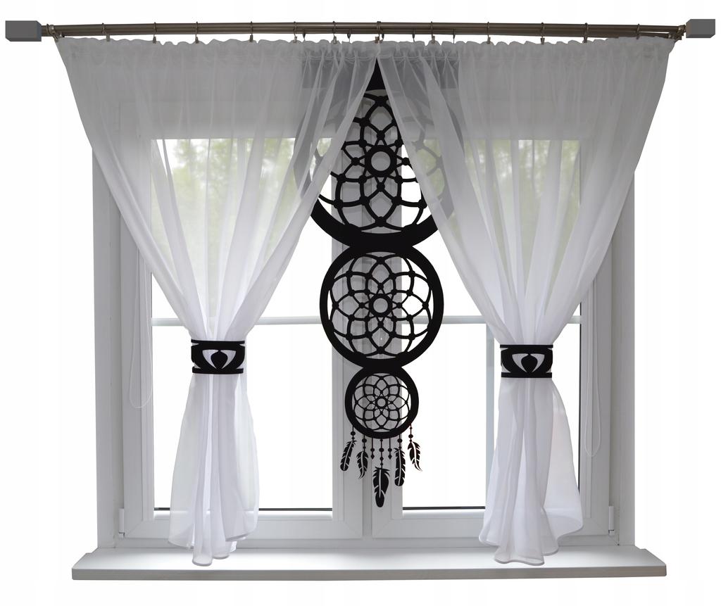 Modern curtain for living room DREAMCATCHER openwork 300x150
