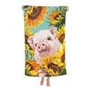 Cute Cartoon Pig Beach Towel Microfiber Lightweight Bath Towel Sandproof Sauna Spa Sport Travel Towels Quick Dry Bikini Cover Up