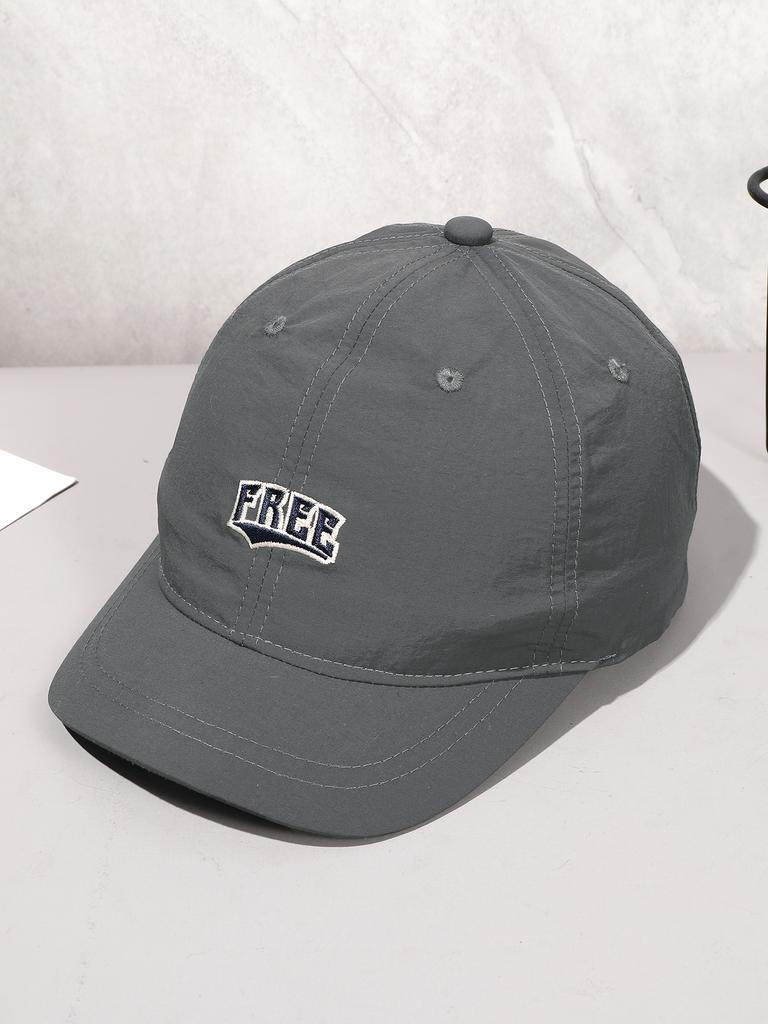 Korean embroidered Free waterproof quick-drying short brim baseball cap suitable for men and women leisure sports