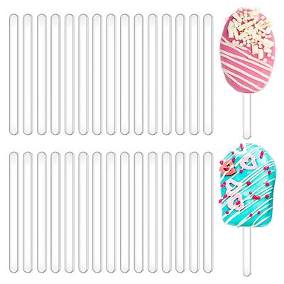 10/20 Stück Acryl Eisstiele Sommerparty Zubehör Eis am Stiel Schokolade Dessertstiel Geburtstag Babyparty Kinder DIY Basteln