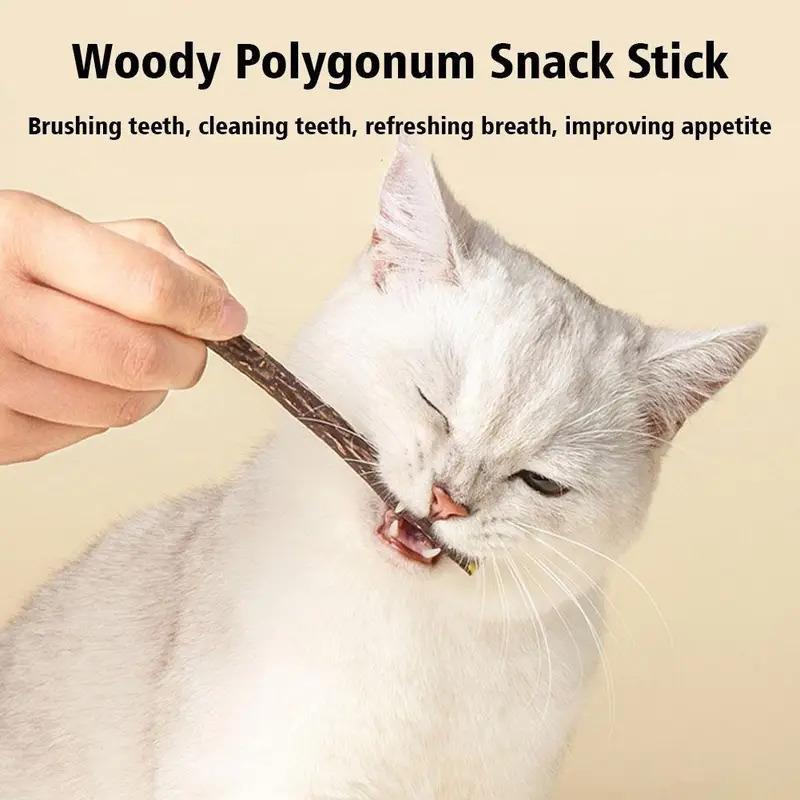 10Pcs Natural Catnip Pet Cat Molar Toothpaste Stick Cat Kitten Chew Toys  Pet Supplies Cat Snacks Sticks Healthy Pet Accessories