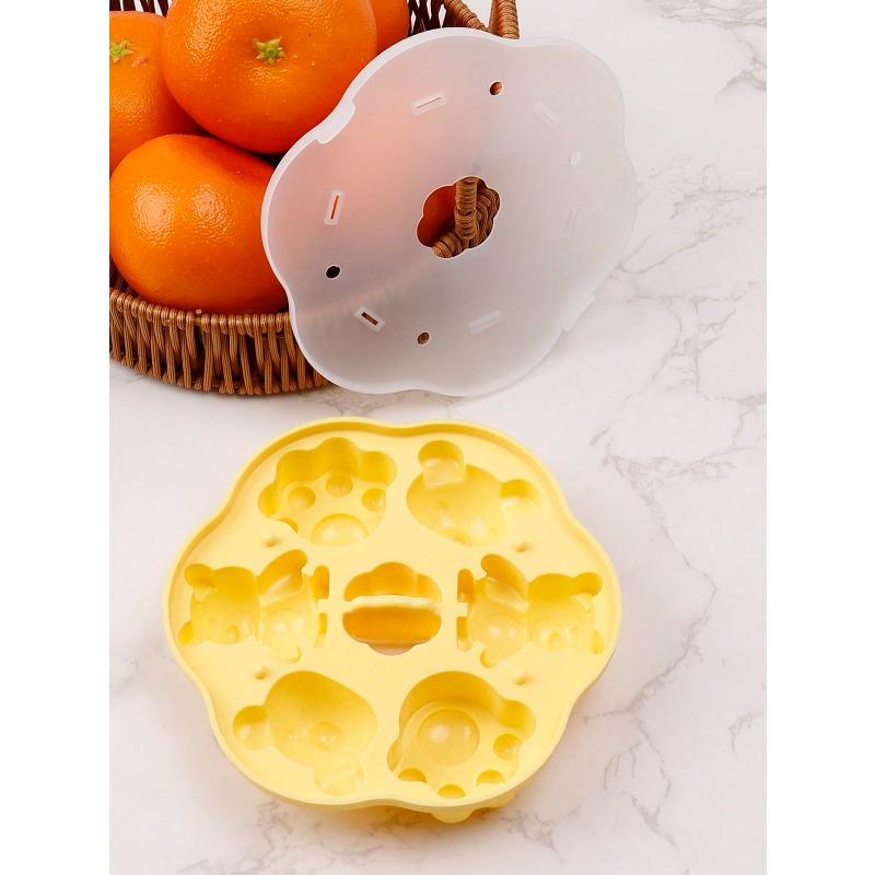 Cavity Cute Animal Ice Cream Silicone Mold, Easy Release with Lid Design, Cartoon Cat Paw & Bear Shaped Ice Cream/Ice Cube Maker