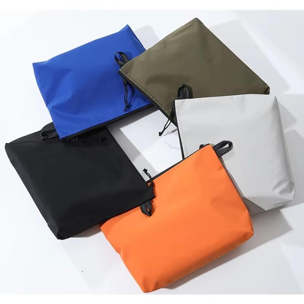 Portable Waterproof Tool Storage Bag Large Capacity Foldable Travel Toiletry Bag Solid Color Ultralight ID Bag