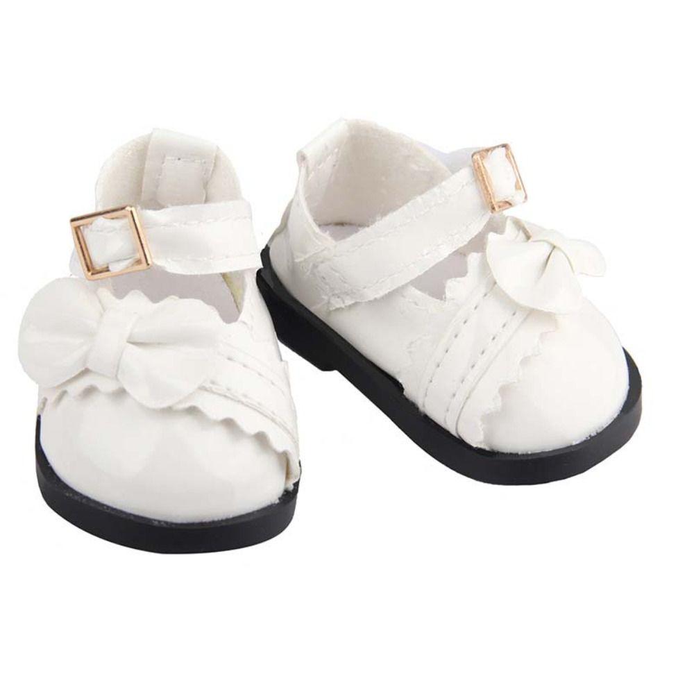 Boots Shoes PU Leather Bow Shoes Doll Shoes Doll Shoes Boots Doll Leather Shoes  Clay Dolls