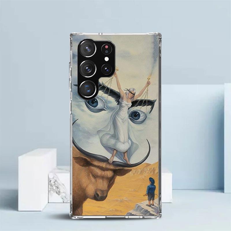 Salvador Dali Art Phone Case For Samsung Galaxy S24 S25 Edge S26 Ultra S22 S23 Plus S21 + S20 FE Soft TPU Back Cover Galaxy S22