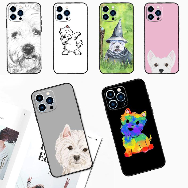 Cartoon Westie Dog Case For Xiaomi 17 Pro Max 14 15 Ultra 13T 15T 14T Pro POCO X7 Pro X5 X6 F5 F6 F7 F8 Cover