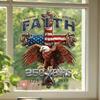 250th Anniversary US Independence Day Bald Eagle Stars & Stripes Festival Window Clings