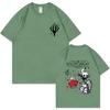 Hollow Knight Doppelseitiges Grafik-T-Shirt Unisex Damen Spiel-Liebhaber T-Shirts Unisex Mode Cartoon Übergroßes Kurzarm-T-Shirt