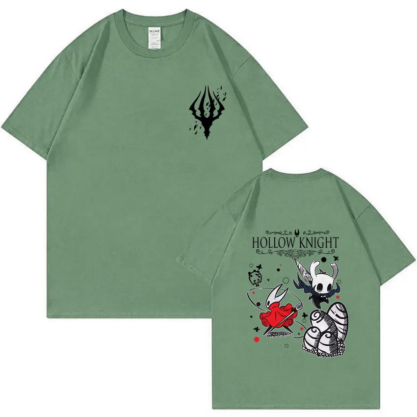 

Hollow Knight Double Sided Graphic T-shirt Unisex Women Game Lover T Shirts Unisex Fashion Cartoon Oversized Short Sleeve Tshirt 4XL