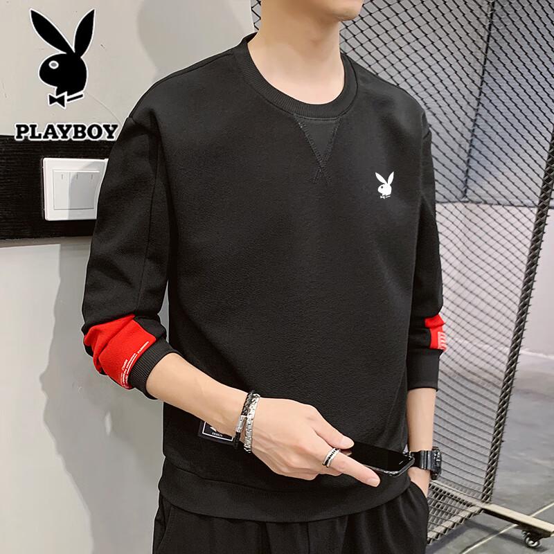 

Playboy Men s Casual Long Sleeve Round Neck Sweatshirt L
