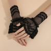 Breathable Wrist Covers With Lace Patterns Sheer Nails Art Photo Props Comfortable Sheer Sleeves
