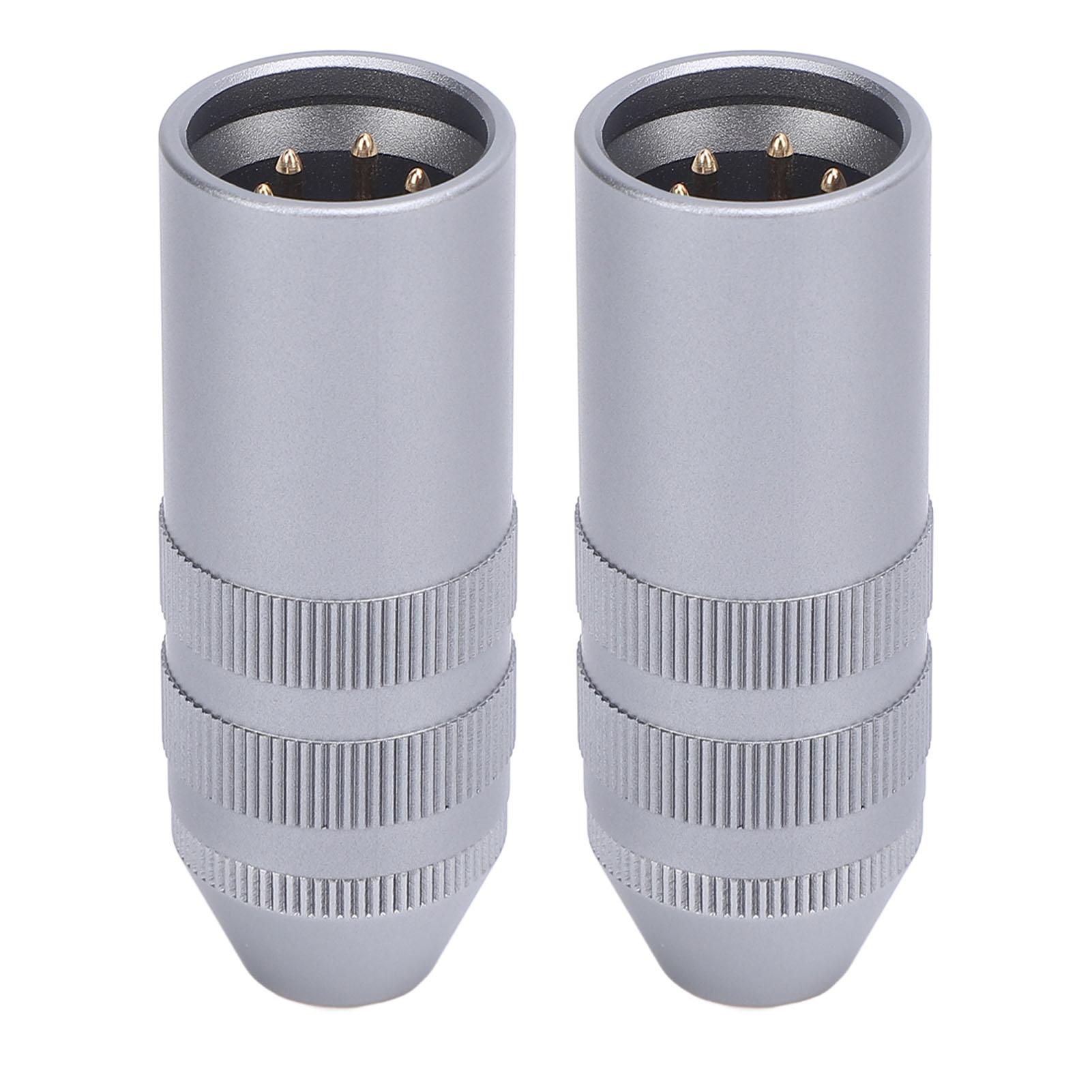 

2Pcs 4 Pin XLR Male to 4.4mm Balanced Female Adapter XLR Male to 4.4mm Female Adapter for Microphones Mixers Active