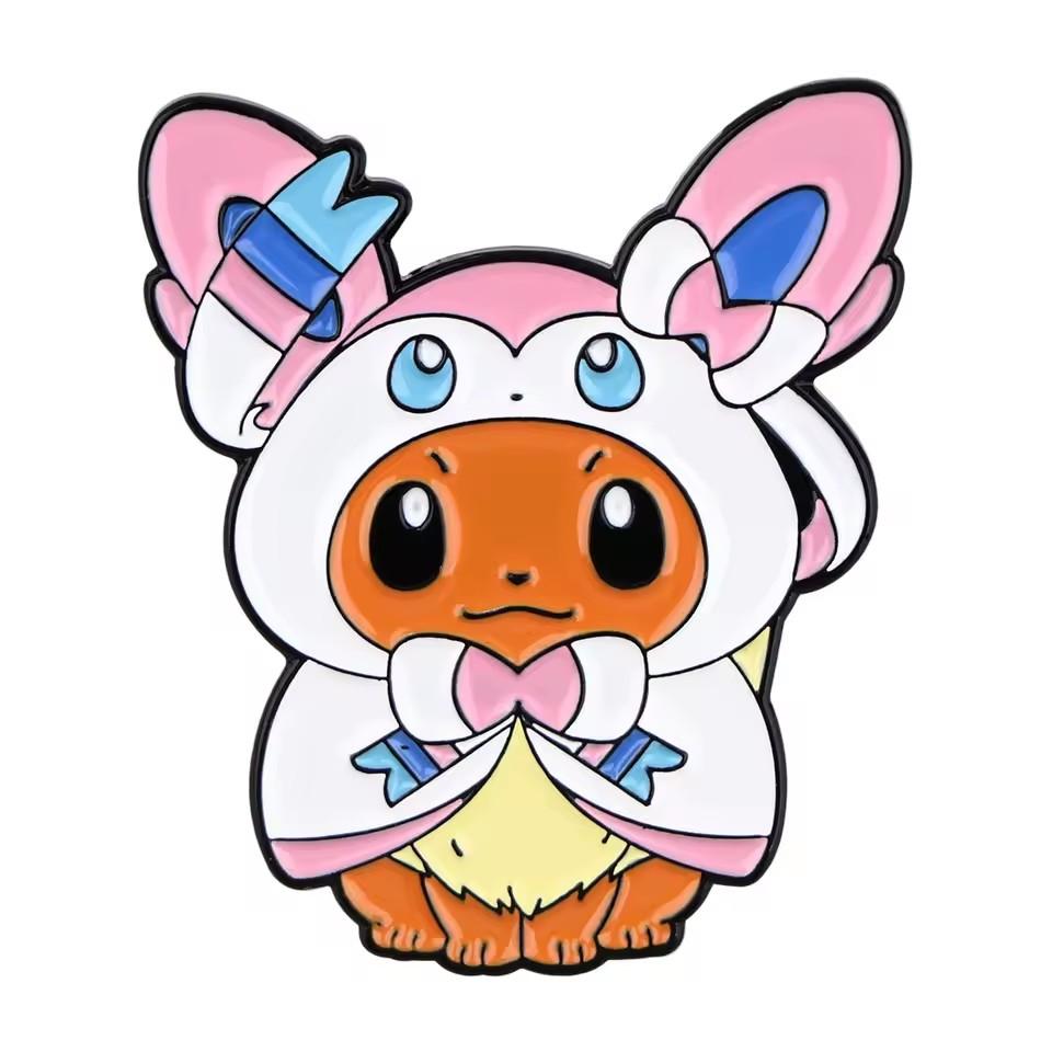 Pokemon Enamel Pin Cute Anime Movies Metal Brooches Badges Children Lapel Pins for Backpack Brooch On Clothes Jewelry Pins
