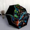Monster Truck Themed Travel Umbrella 8 Ribs Automatic Opening and Closing, Portable Folding Design, Compact and Stylish Umbrella Suitable fo