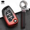 Estuche Plegable para Llave de Coche de Aleación de Zinc de 3 Botones Cubierta Completa Para Peugeot Citroen C1 C2 C3 C4 C5 Ds3 Ds4 Ds5 Ds6 Accesorios de Carcasa para Llave de Coche