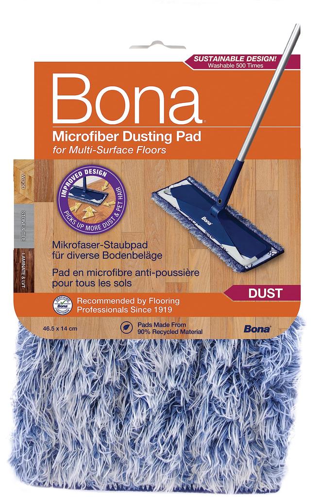 Bona Microfiber Dusting Pad 45cm Width for Wiping Dry Flooring