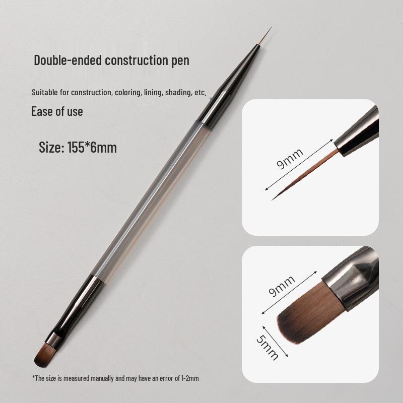 

Nail Builder Gel Pen: Double-Ended for Polish Extension, Color Painting, Line Drawing, and Shaping.