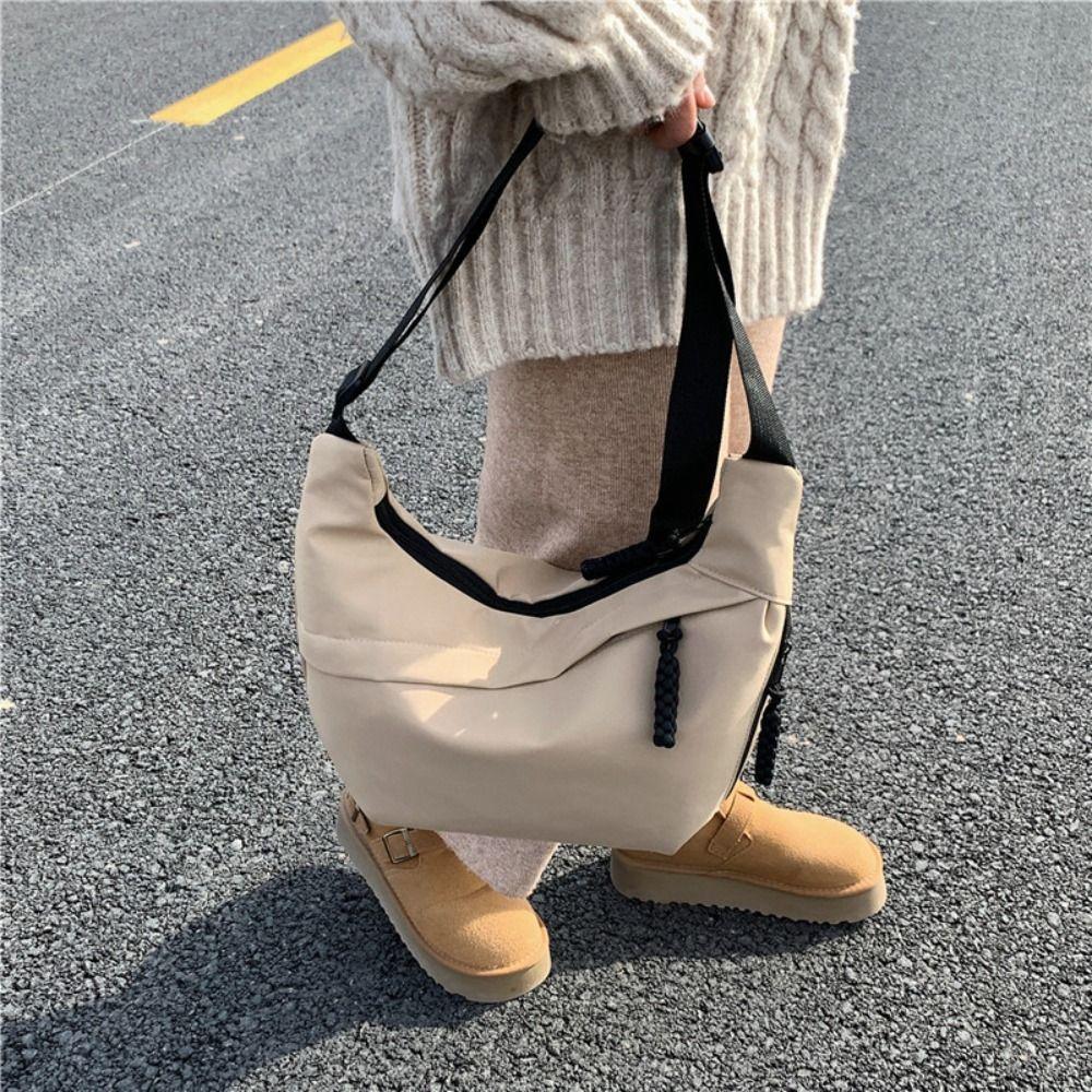 Nylon Single Shoulder Bags Handbag Large Capacity Sports Bag Fashion Oxford Dumpling Bags  Unisex