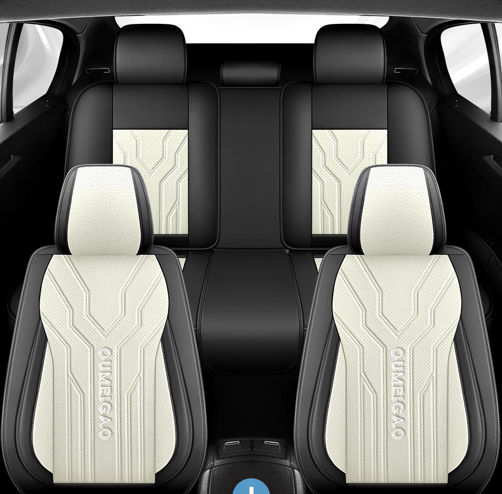 Universal Full Leather Car Seat Cushion for All Seasons