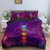 Colorful Seven Chakras Buddha Mandala Duvet Cover Indian Buddhism Theme for Women Men Teens for Bedroom Decorations Queen King