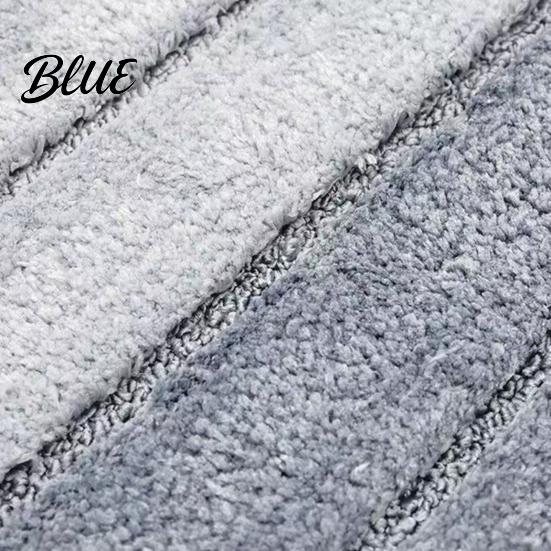 Washable Plush Floor Mat Water-absorbent Rug Quick Color Bathroom Mat Gradient Dry Absorbent Rug Anti-Slip