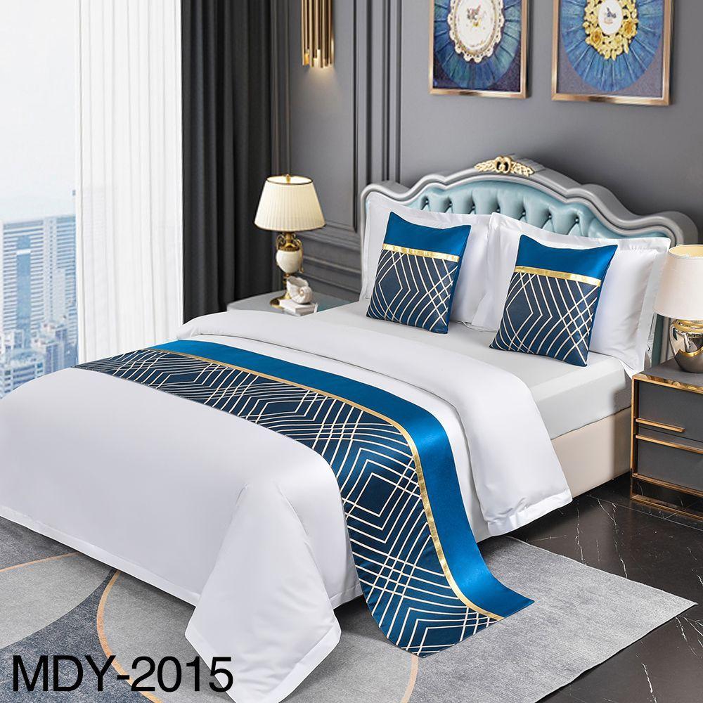 Europese Moderne Minimalistische Slaapkamer Hotel Staartdeken Beddekking Keperbinding Techniek Bar Bedvlag voor Hoteldecoratie 50x50 pillowcase 1pc